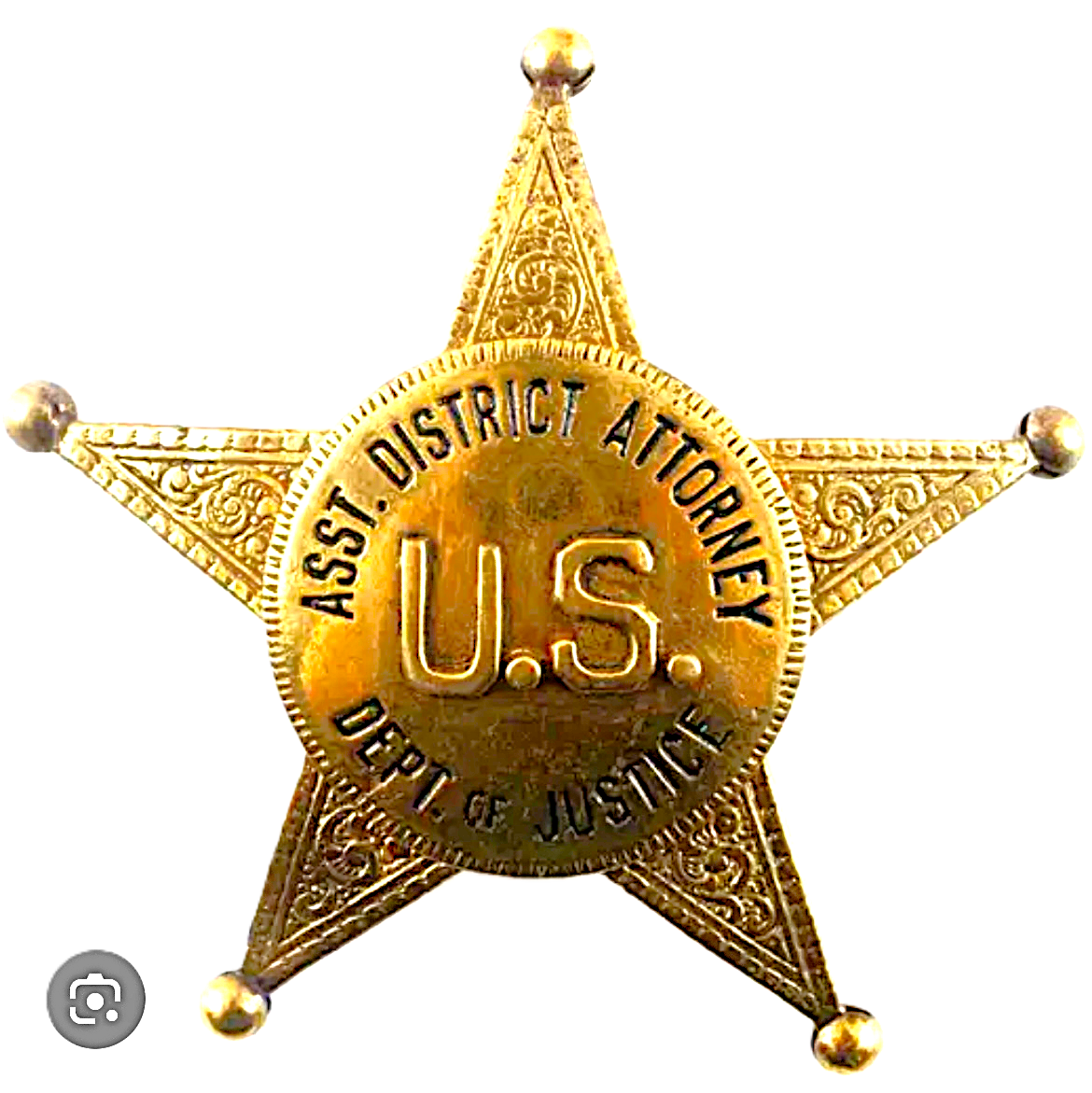 米国連邦検事局　U.S. Attorney’s Office バッジ（グリーン） 米国連邦検事局 U.S. Attorney's Office バッジ（グリーン）
